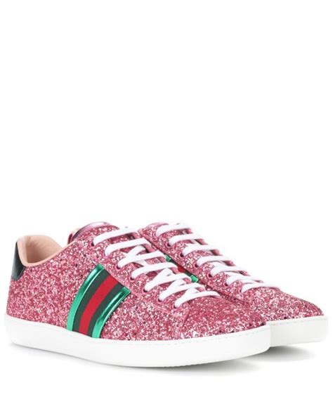 glitter lily gucci sandals|Gucci ace sneakers on sale.